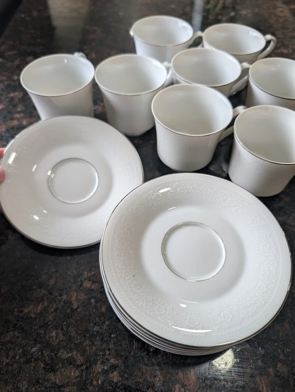 Nitto Cluny Lace 4911 Japan Tea Cup Set